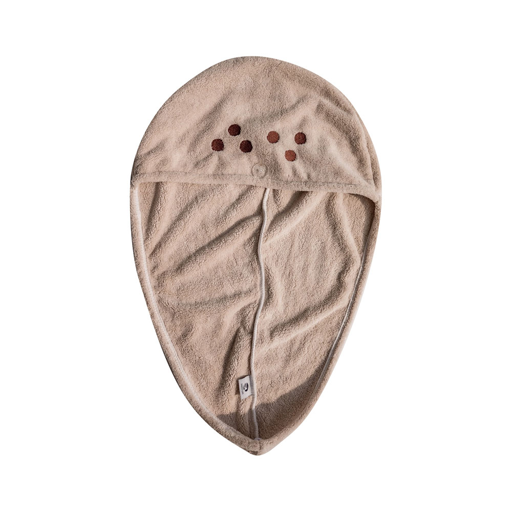 SANSO LIFE 美食系列超細纖維擦頭包巾 珍珠奶茶